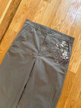 Derschutze Garden of Eden Tartan Check Plaid Patterned Wide Leg Trousers 36x30